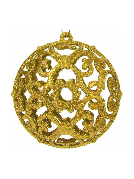 Christmas Plastic Ball Ornament Gold 100pcs