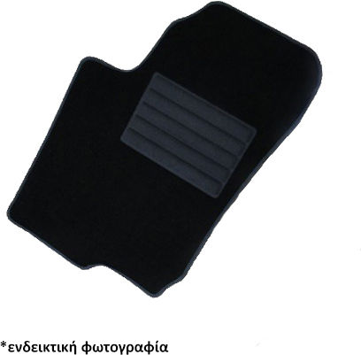 Cik Satz Vorder- und Hintermatten 4Stück aus Teppichboden für Jeep Wrangler 2007-2018 Schwarz