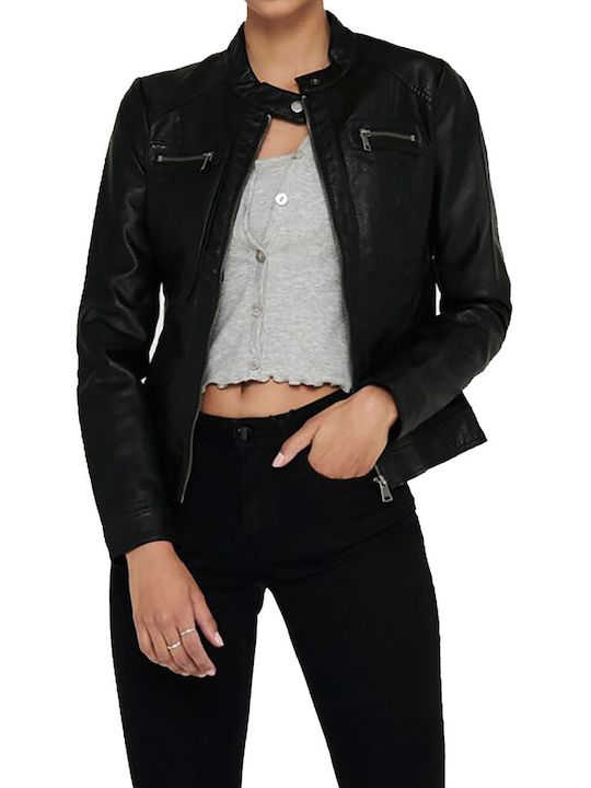 Bandit Γυναικείο Biker Jacket Μαύρο