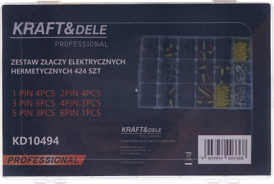 Kraft & Dele με Μόνωση Μαύρο (KD10494) σε σετ των 424τμχ