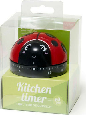 Legami Milano Countdown Analog Kitchen Timer Ladybug