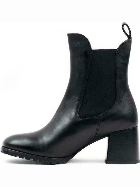 Paola Ferri Leather Women's Ankle Boots Black