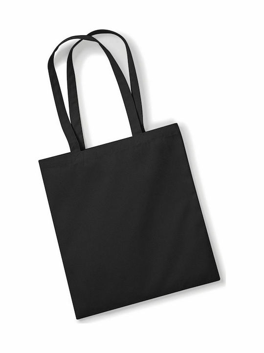 Westford Mill W801 Cotton Shopping Bag in Black color
