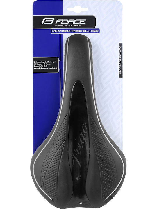 Force Trigo Σέλα Ποδηλάτου Μαύρη με Gel 268 x 142 mm