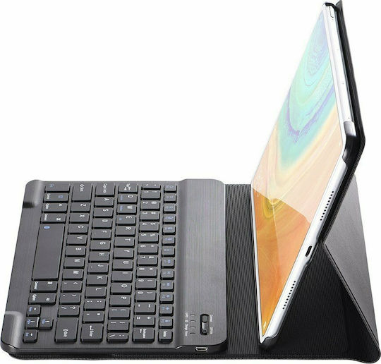 Tech-Protect Smartcase Flip Cover with Keyboard in English US Blacη (MatePad Pro 10.8)