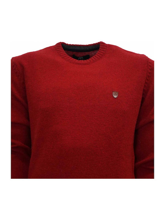 Makis Tselios Fashion L5144.4 Men's Long Sleeve Sweater Red