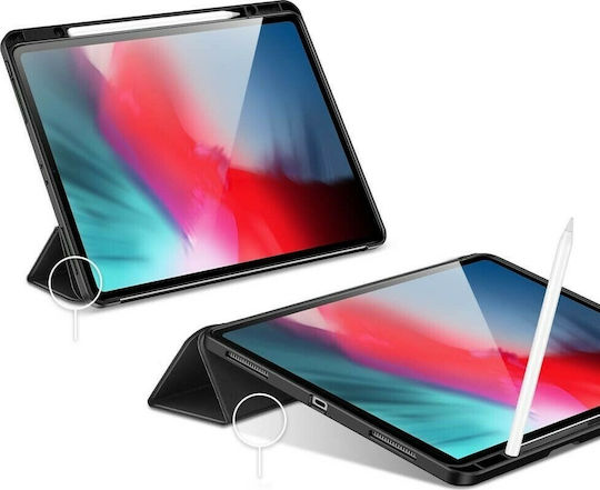 ESR Rebound Pencil Flip Cover Δερματίνης Μαύρο (iPad Pro 2020 12.9")
