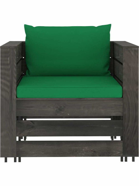 Garden & Outdoor Furniture Sets Living Room Set Pieces Small Balcony Green with Pillows