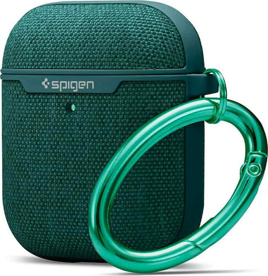 Spigen Urban Fit Silicone Case with Keychain Green for Apple AirPods