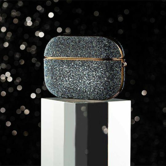 Kingxbar Crystal Fabric Husă în culoarea Albastru pentru Apple AirPods Pro