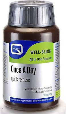 Quest Once A Day Quick Release 50764167 Vitamin for Energy & Immune System Boost 30 tabs