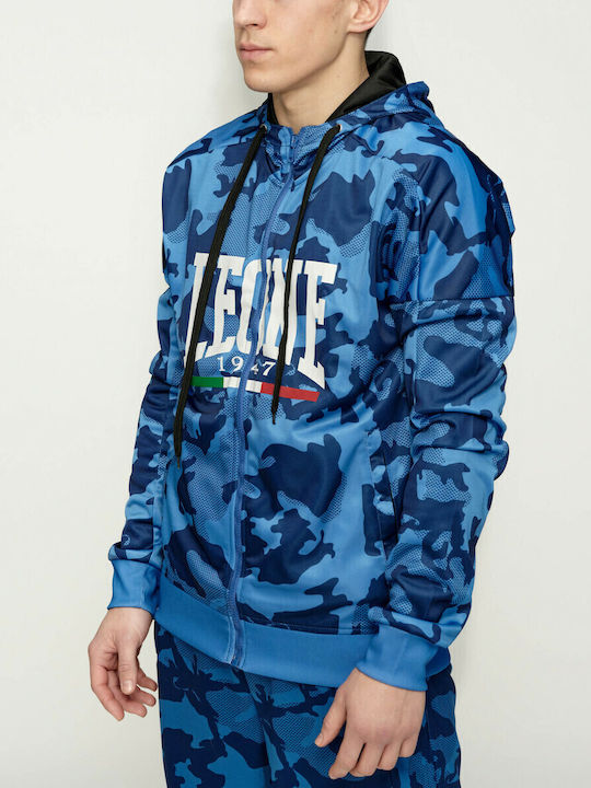 ITA Ζακέτα με Κουκούλα Blue Camo