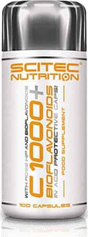 Scitec Nutrition C-1000 + Bioflavonoids Vitamin for Immune System Boost, the Skin & Antioxidant Action 1000mg 100 caps