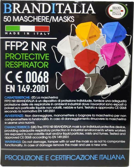 Brand Italia BR150-20 Protective Mask FFP2 Orange 1pcs