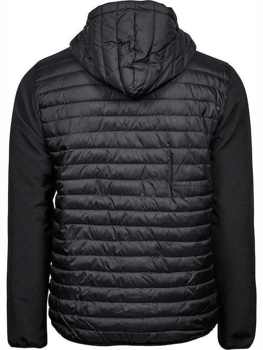 Tee Jays Men's Winter Puffer Jacket Waterproof Black