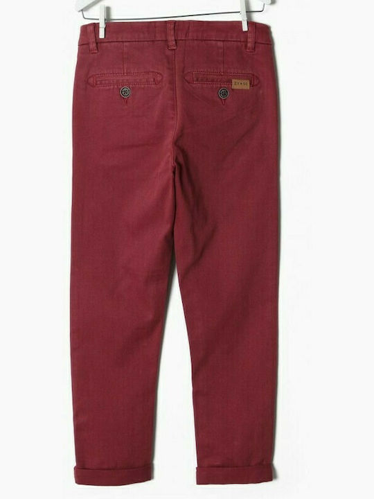 Pantaloni Chino Zippy burgundy