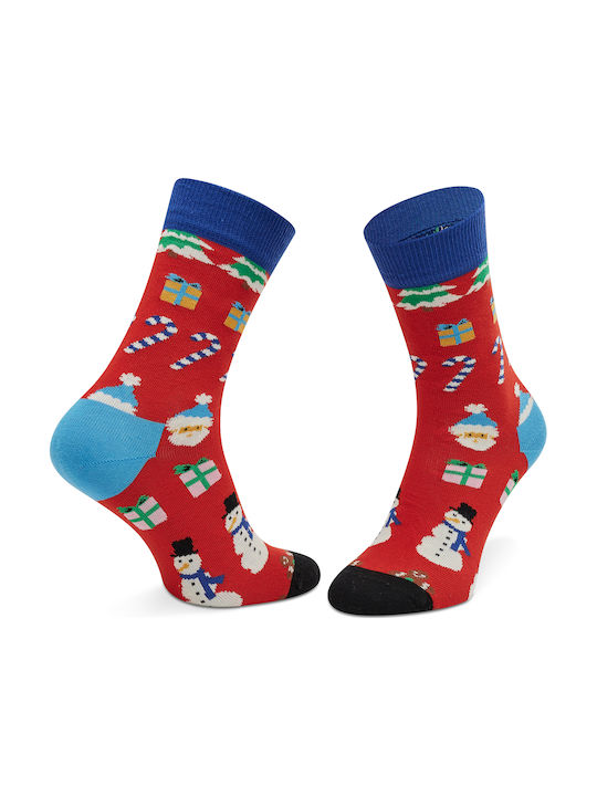 Happy Socks Γυναικείες Χριστουγεννιάτικες Κάλτσες Πολύχρωμες 4Pack