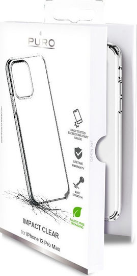 Puro Impact Back Cover Plastic / Silicon Transparent (iPhone 13 Pro Max)