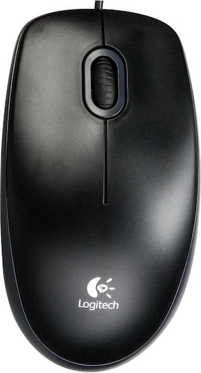 Logitech B100 Ενσύρματο Ποντίκι Μαύρο
