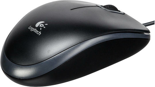 Logitech B100 Ενσύρματο Ποντίκι Μαύρο