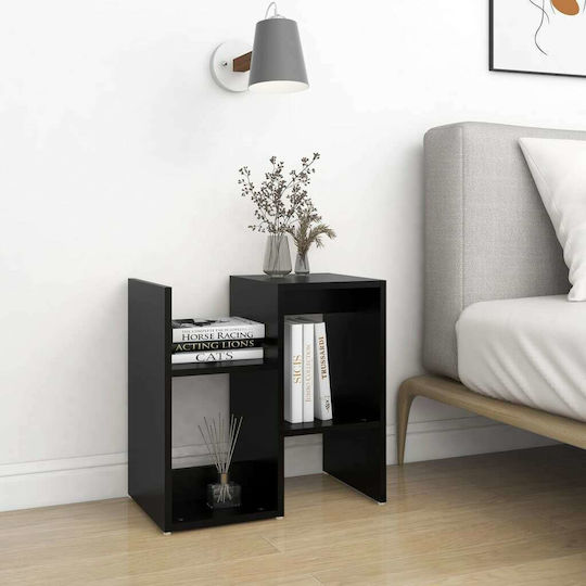 Wooden Black Bedside Table 50x30x51.5cm