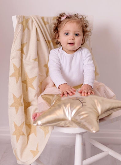 Bizzi Growin Crib Decorative Pillow Star Brown 40x30cm