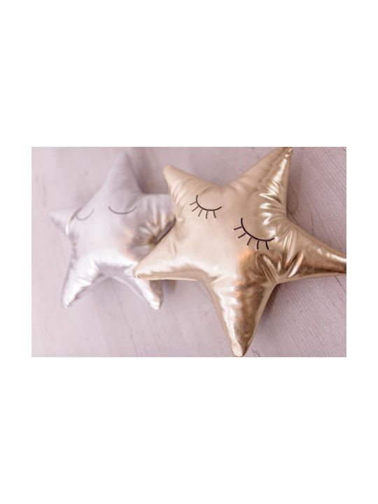 Bizzi Growin Διακοσμητικό Μαξιλάρι Κούνιας Star Καφέ 40x30cm