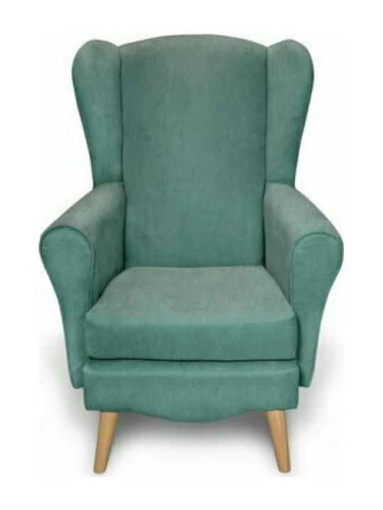 Classic Bergère Petrol Blue 80x80x114cm