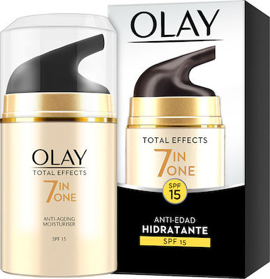 Olay Total Effects Feuchtigkeitsspendend & Anti-Aging Creme Gesicht Tag mit SPF15 50ml