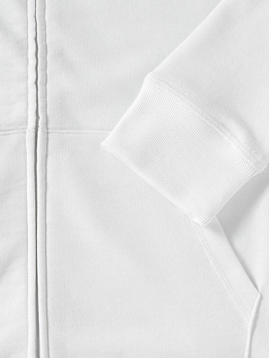 R-284F-0 Women's Sweatshirt Jacket Hooded White
