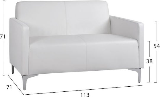 Two-Seater Artificial Leather 113x71 cm