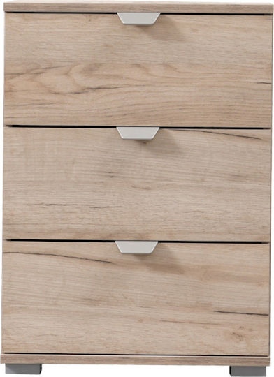Nachttisch Duero 3F Grey Oak 45x40x63cm