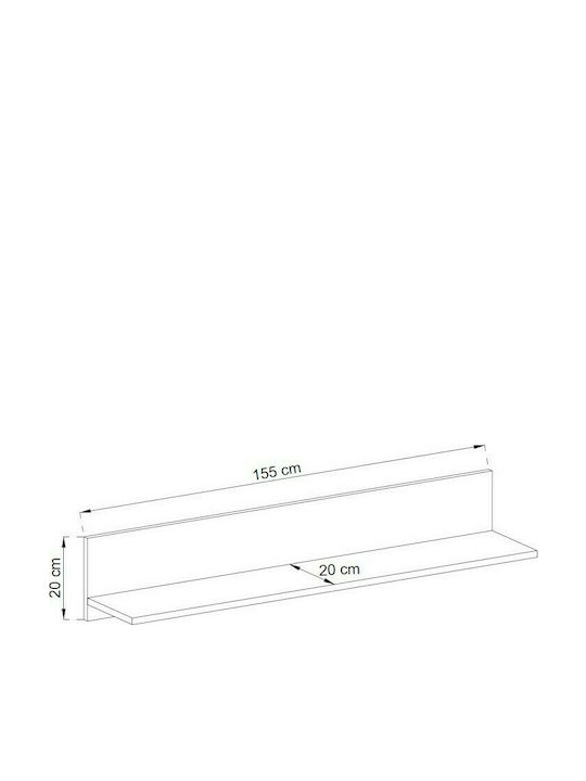 Έπιπλο Τηλεόρασης Μπεζ Μ155xΠ47xΥ50cm