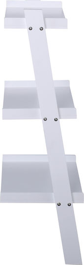 Βιβλιοθήκη Step Άσπρο 56x33x101εκ.