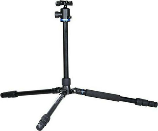 Benro FIF18 Aluminium Kamerastative + B0 aus Aluminium mit Kugelförmiger Kopfart bis 166,8cm und Maximale Belastung 8kg
