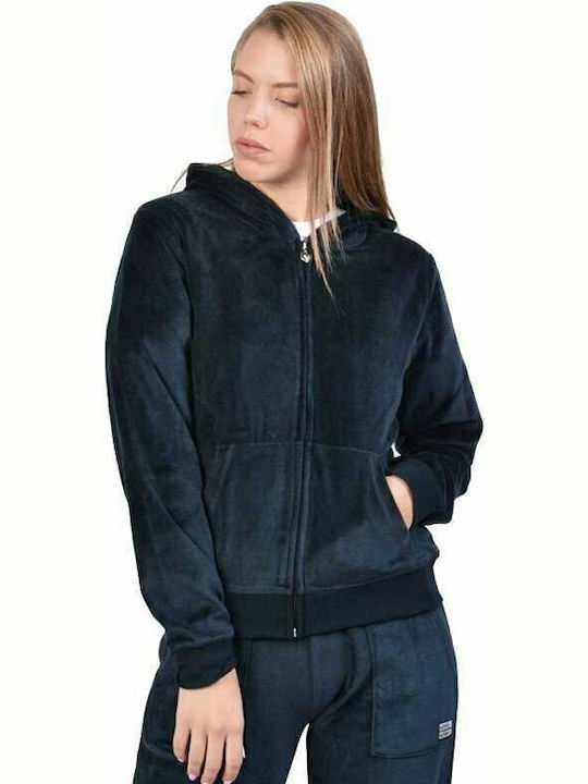 Women's Zip-Up Cardigan Black