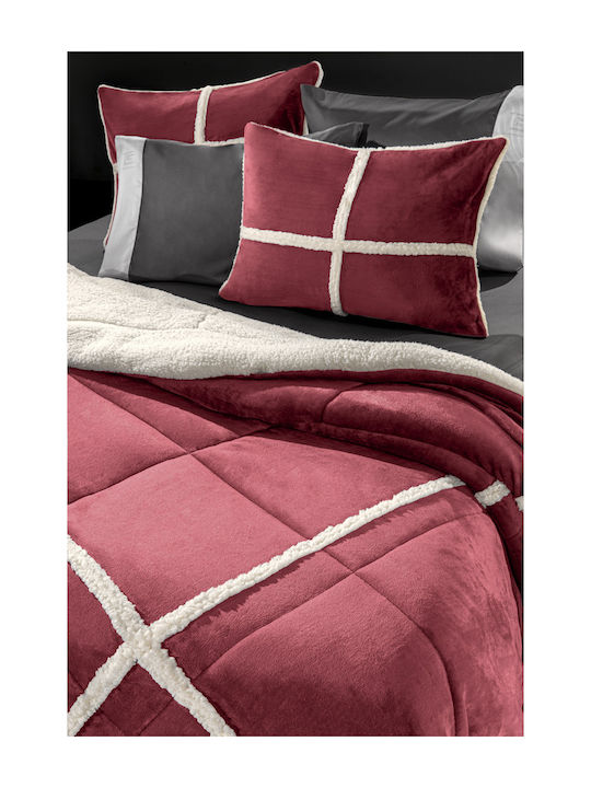 Guy Laroche Duvet Cover Queen 220x240cm Astra Wine