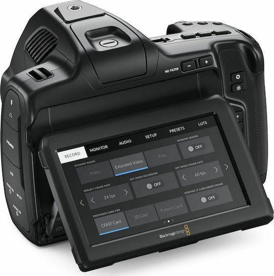 Blackmagic Design Βιντεοκάμερα Pocket Cinema 6K Pro 6K @ 50fps Αισθητήρας CMOS Αποθήκευση σε Κάρτα Μνήμης με Οθόνη Αφής 5" και HDMI