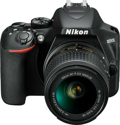 Nikon DSLR Φωτογραφική Μηχανή D3500 Crop Frame Kit (AF-P DX 18-55mm F3.5-5.6G VR) Black