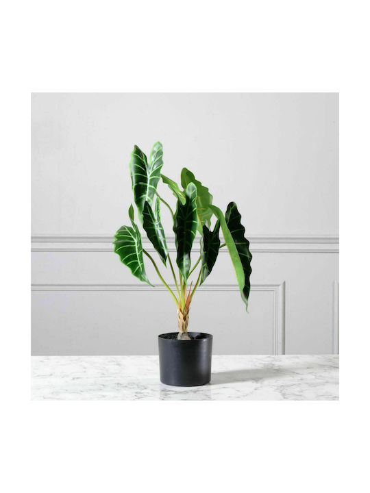 Supergreens Artificial Plant in Pot Alocasia Green 60cm 1pcs