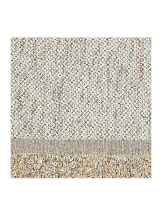 Borea 4 Season Throws & Couch Blankets Four-Seater Sofa Throw Chenille 180x320cm Ecru