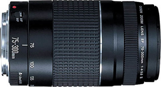 Canon Full Frame Φωτογραφικός Φακός EF 75-300mm f/4-5.6 III Tele Zoom για Canon EF Mount Μαύρος