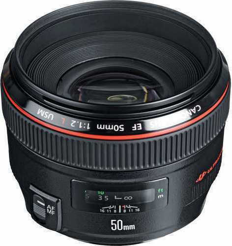 Canon Full Frame Φωτογραφικός Φακός 50mm f/1.2L USM Σταθερός για Canon EF Mount Μαύρος