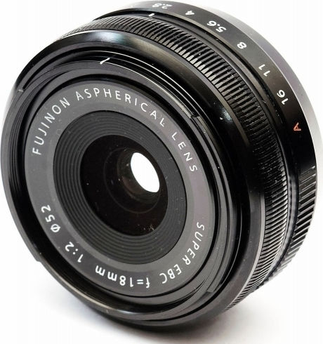 Fujifilm Crop Φωτογραφικός Φακός Fujinon XF18mm F2 R Wide Angle για Fujifilm X Mount Μαύρος