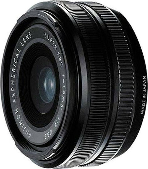 Fujifilm Crop Φωτογραφικός Φακός Fujinon XF18mm F2 R Wide Angle για Fujifilm X Mount Μαύρος