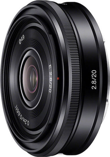 Sony Crop Kameraobjektiv 20mm f/2.8 Weitwinkel für Sony E Mount Black