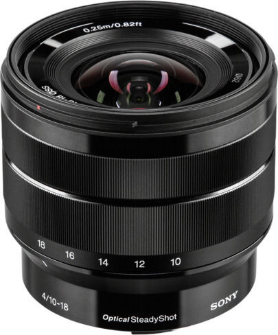 Sony Crop Φωτογραφικός Φακός 10-18mm f/4 Wide Angle Zoom για Sony E Mount Μαύρος