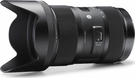 Sigma Crop Obiectiv Foto 18-35mm F1.8 DC HSM Zoom cu unghi larg pentru Montura Canon EF Black