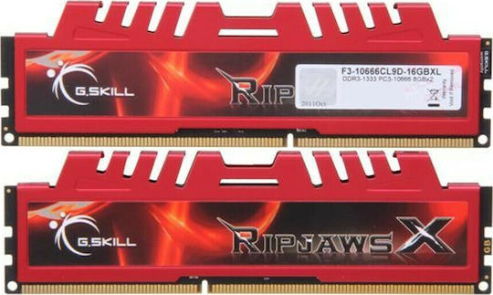 G.Skill RipjawsX 16GB DDR3 RAM with 2 Modules (2x8GB) and 1333 Speed for Desktop