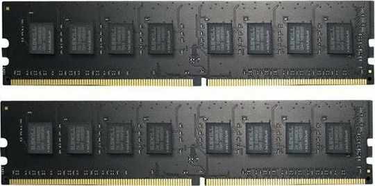 G.Skill Value 8GB DDR4 RAM cu 2 module (2x4GB) și Viteză 2400 pentru Desktop